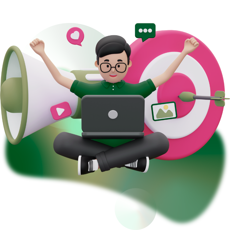 Social Media 3D Graphic